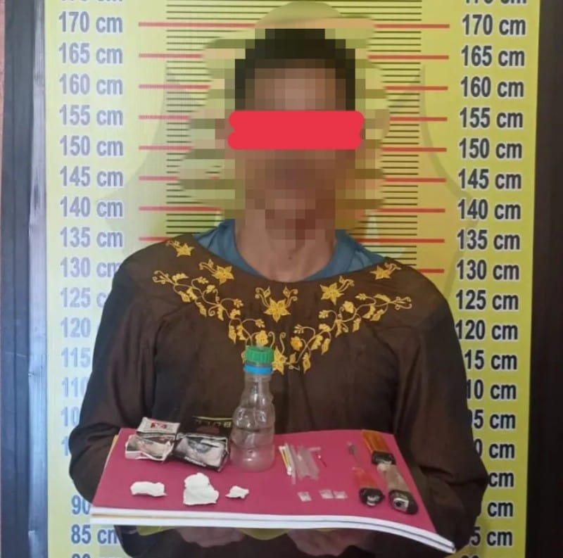 Simpan Sabu Seorang Pemuda di Ringkus Unit Reskrim Polsek Manyak Payed