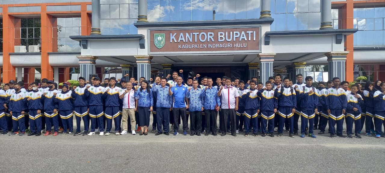 Popda XV di Tingkat Provinsi Riau 2022, Asisten I Pemkab Inhu Lepas 99 Atlet