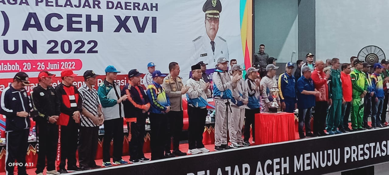 Gubernur Hadiri Pembukaan Popda XVI Aceh 2022 di Aceh Barat