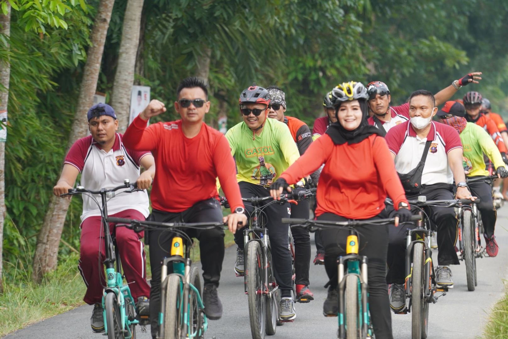 Fun Bike/Sepeda Gembira Polres Langkat Menyambut HUT Bhayangkara ke 76 Tahun 2022