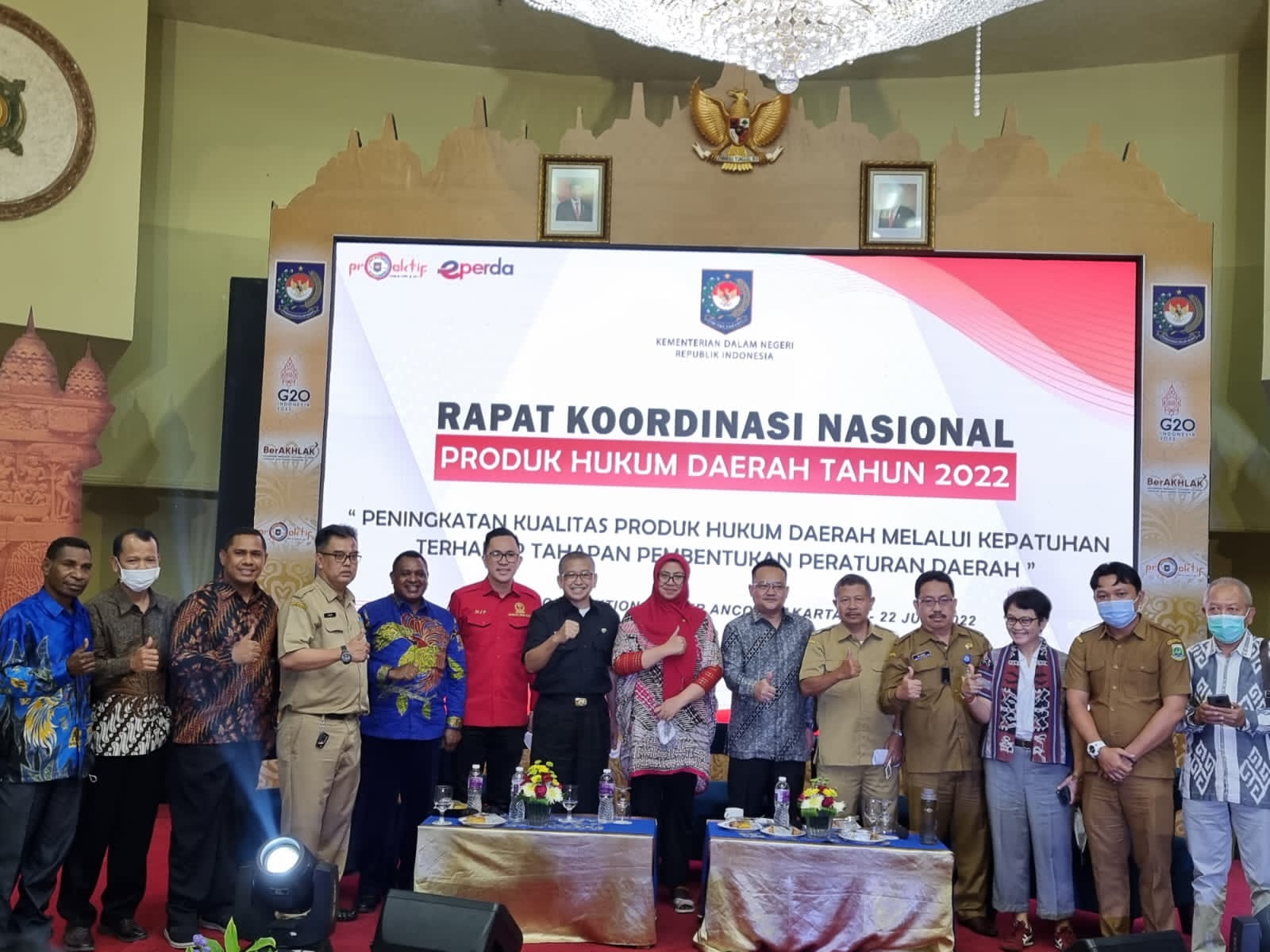 Ketua dan Anggota Bapemperda Papua Barat Mengikuti Rakornas Tentang Produk Hukum Daerah