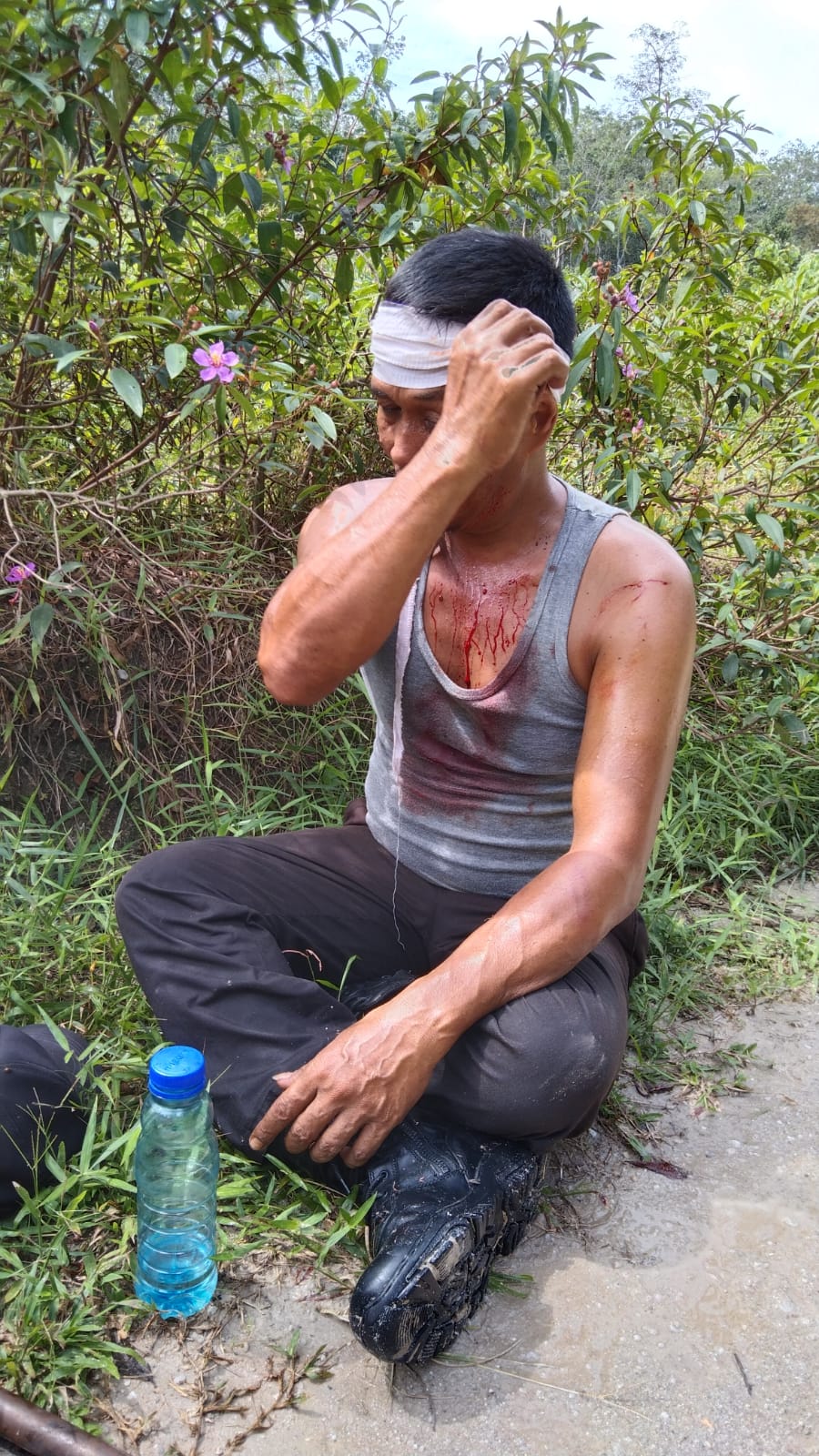 Security PT.Inecada Babak Belur Di Keroyok Maling Sawit