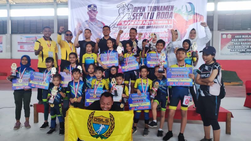 Atlet Deliserdang Borong Medali di Kejuaraan Sepatu Roda Piala Kapolres Aceh Timur