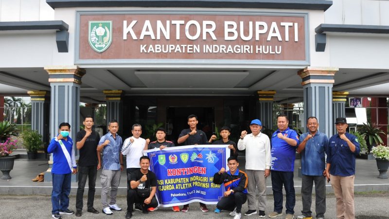 Asisten I Pemkab Inhu Lepas Atlet PASI Kejurprov Riau