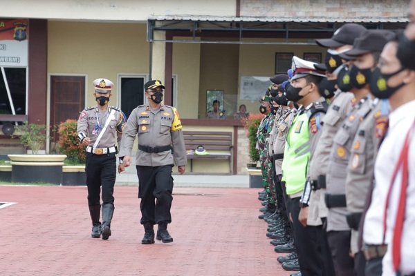 Polres Kukar Gelar Apel Pasukan Operasi Patuh Mahakam 2022