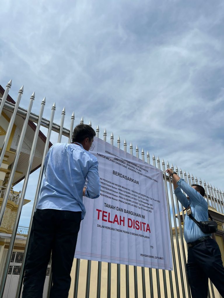 Kanwil DJP Sumut I Sita Aset Penunggak Pajak
