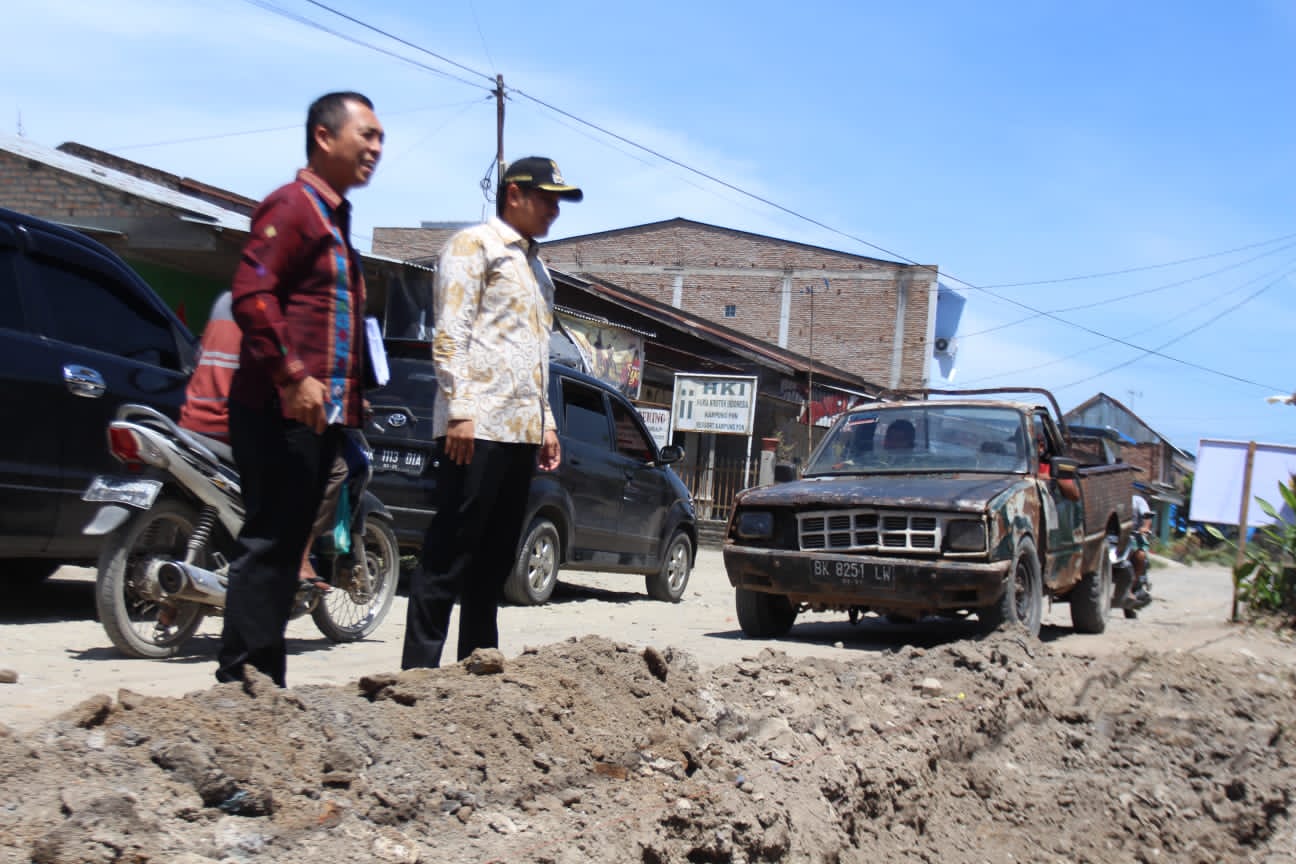 Jalan Desa Penggalangan Akan Segera Dibangun Pemkab Sergai