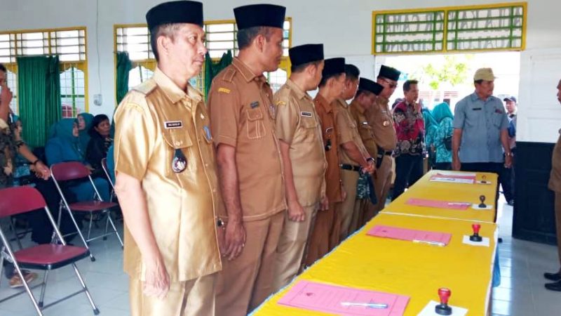 Camat Kualuh Leidong Sertijab 4 Kades Terpilih.