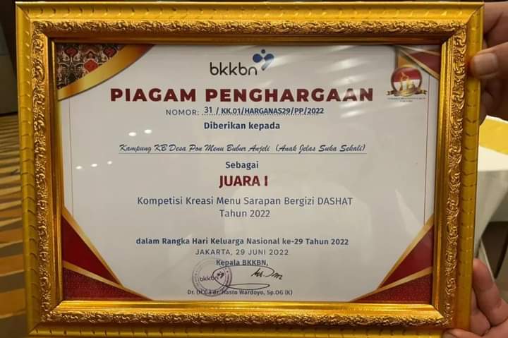 Lewat “Bubur Anjeli”, Sergai Diganjar Penghargaan Dari BKKBN