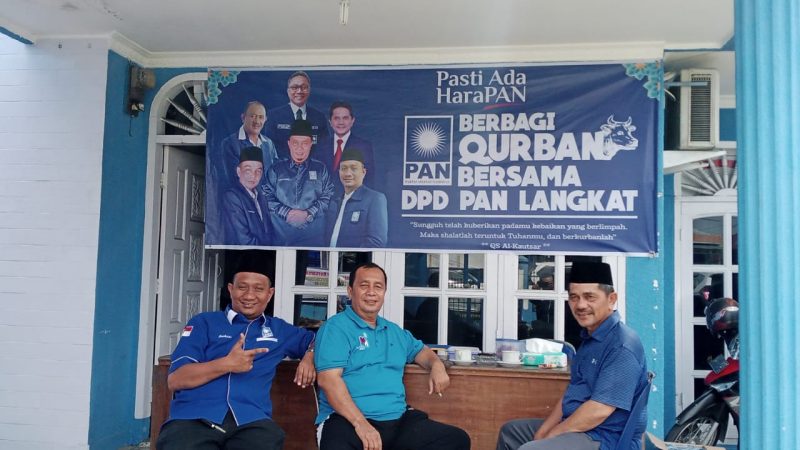DPD PAN Langkat potong 2(dua) Ekor Hewan Kurban