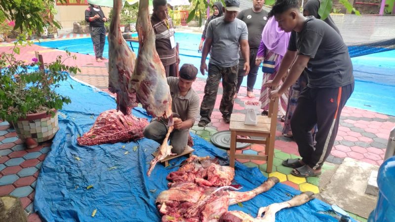 SD Negeri 11 Langsa Sembelih 3 Hewan Kurban