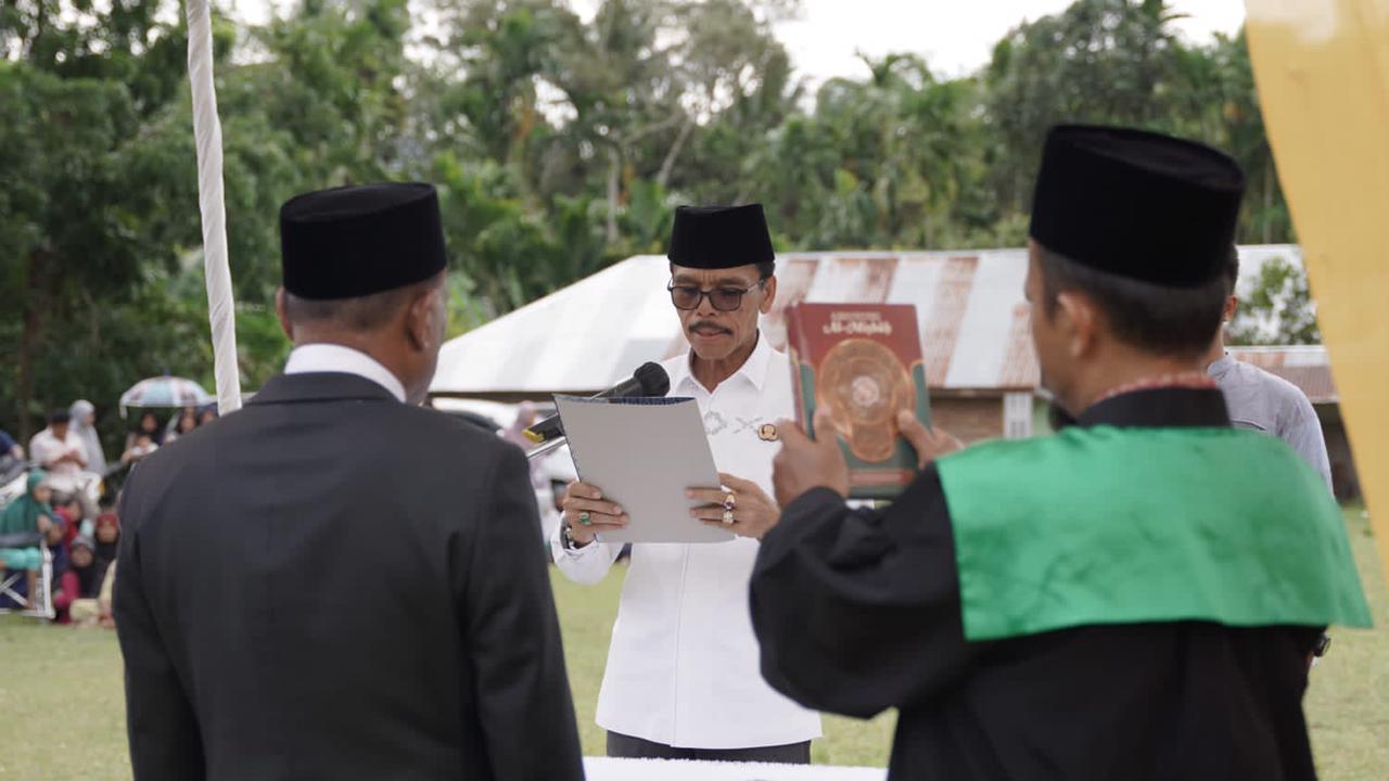 Hadiri Sertijab WN Maek dan Lantik PJ. WN Koto Tingggi Maek, Ini Pesan Bupati Safaruddin