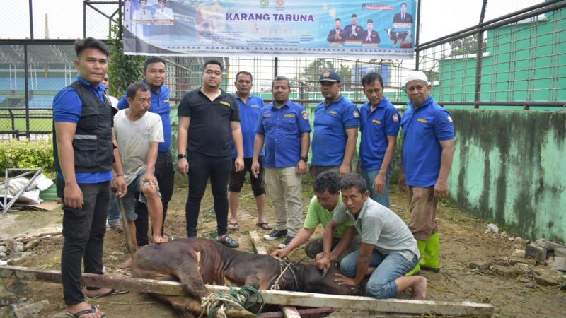 Dengan Berqurban, Karang Taruna Kota Medan Meningkatkan Kepedulian Untuk berbagi