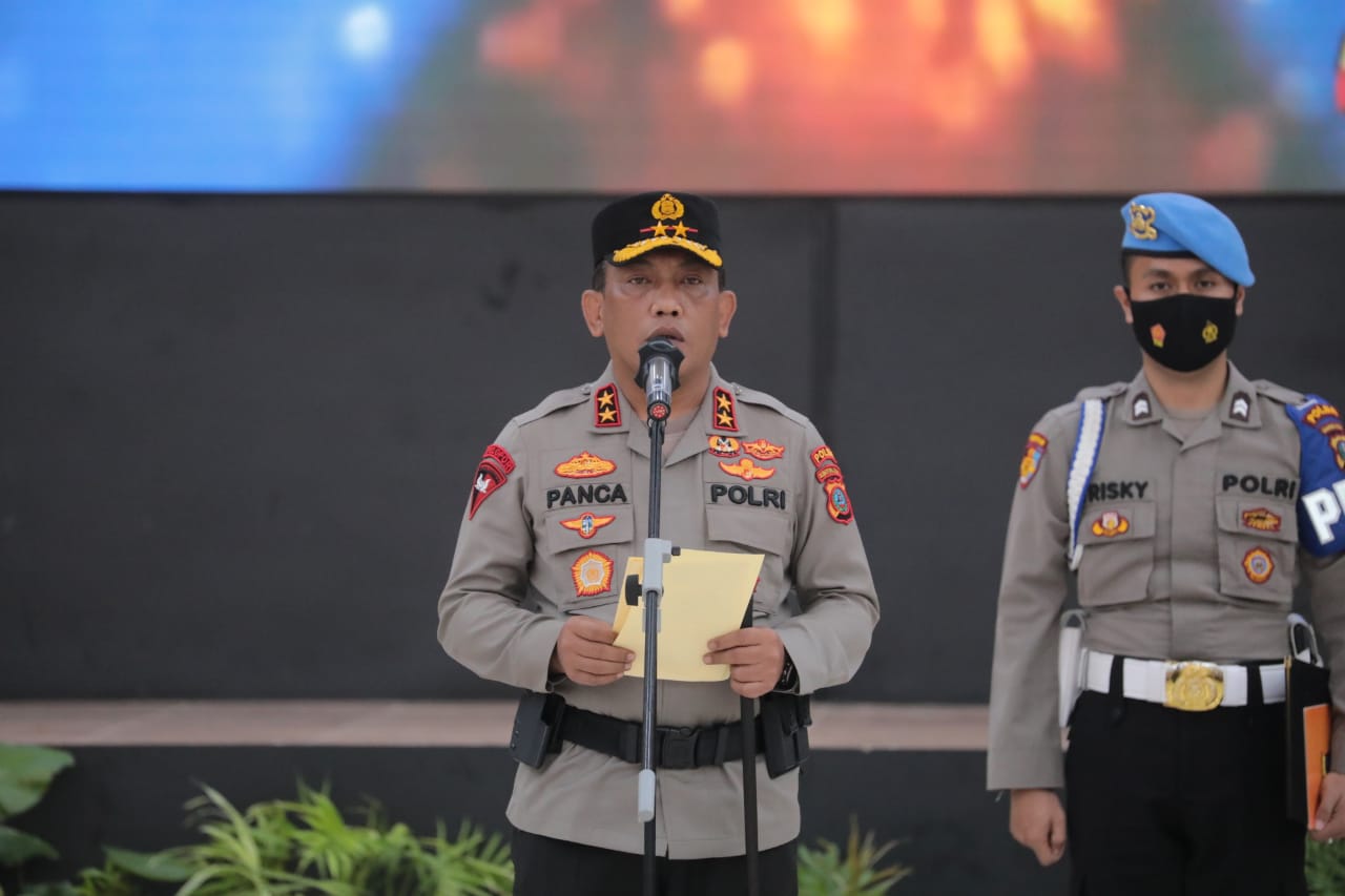 Kapolda Sumut Pimpin Upacara Serah Terima Kapolres Simalungun Bersama 4 Kapolres Lainnya