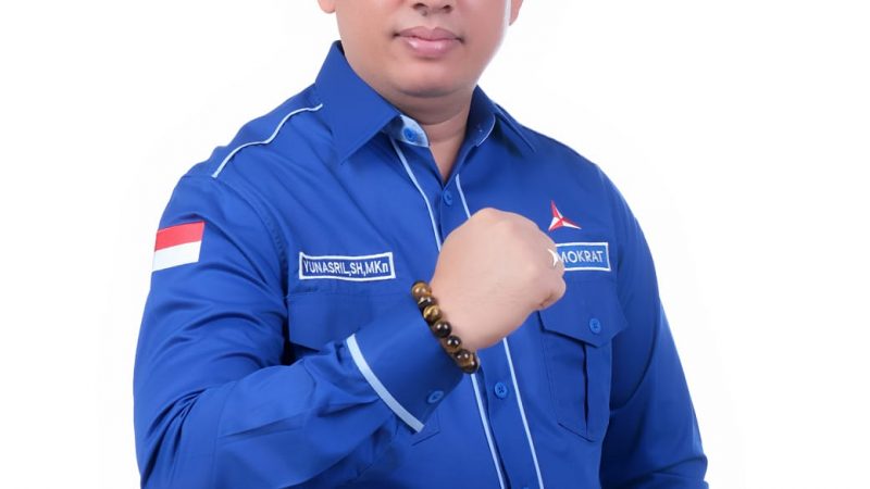 Yunasril SH, MKn Diberi Amanah Pimpin Partai Demokrat Sergai