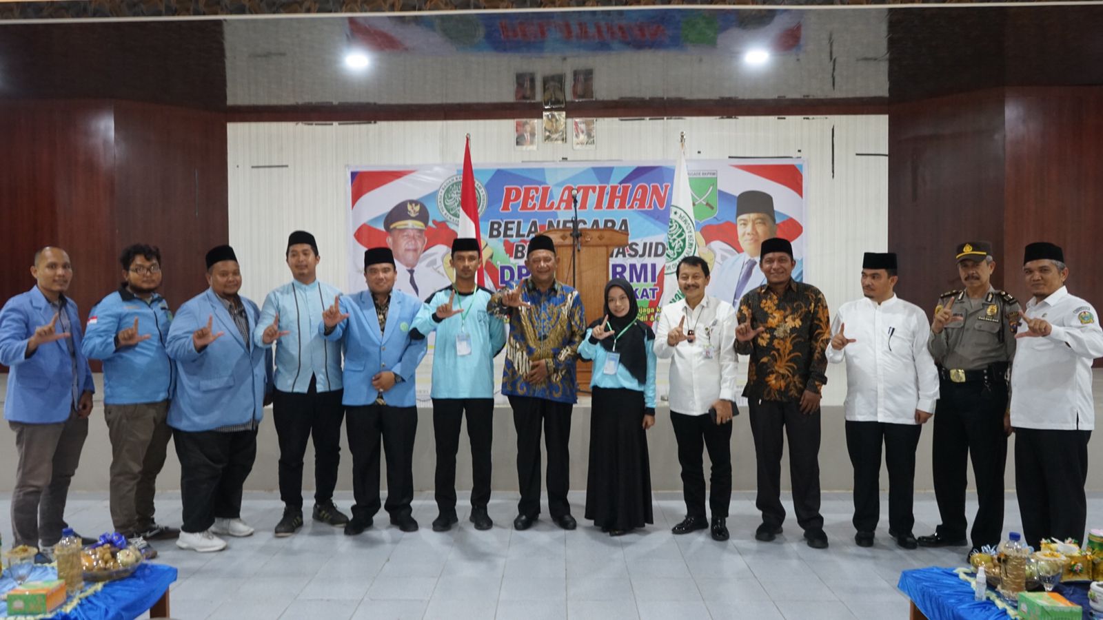 Plt.Bupati Langkat H. Syah Afandin S.H Membuka Pelatihan Bela negara Brigade Masjid BKPRMI