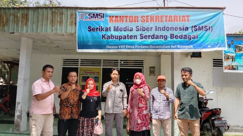 Tim Verifikasi Badan Kesbangpol Sergai Kunjungi Kantor SMSI