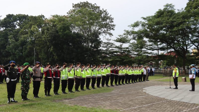 Polres Pematangsiantar Laksanakan Apel Gabungan Pengamanan Jalur Lintasan Pejabat Negara dan Rombongan W-20