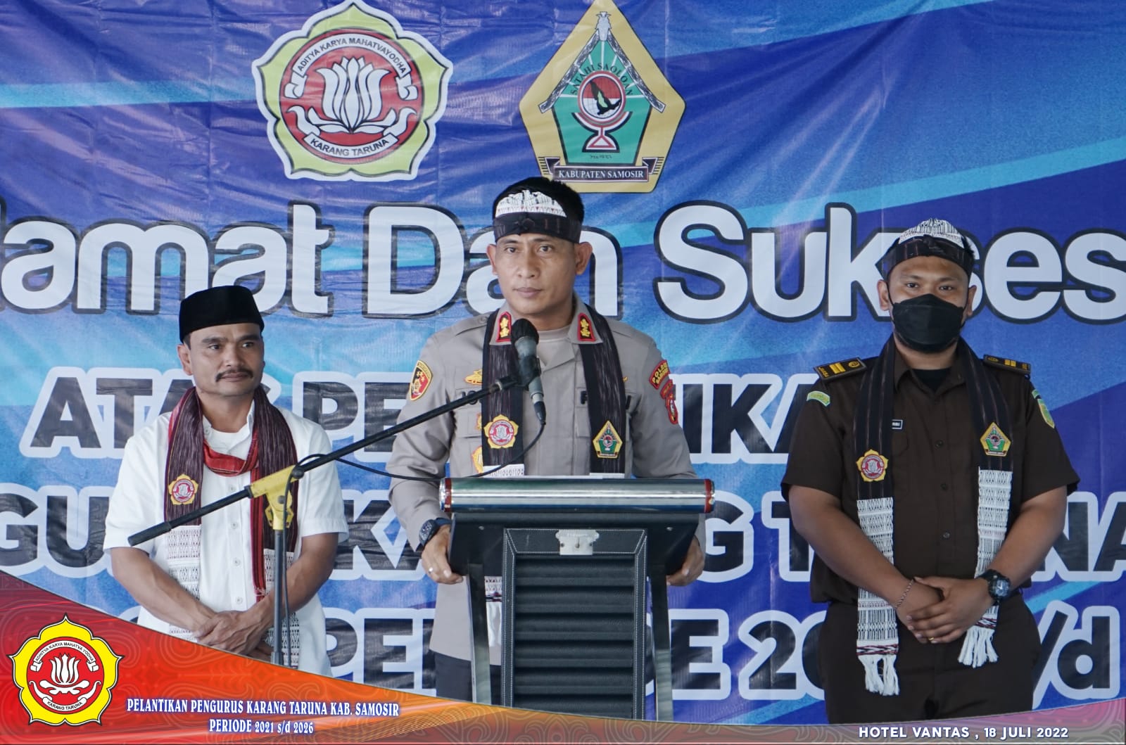 Wakil Ketua DPRD Samosir Hadiri Pelantikan Pengurus Karang Taruna