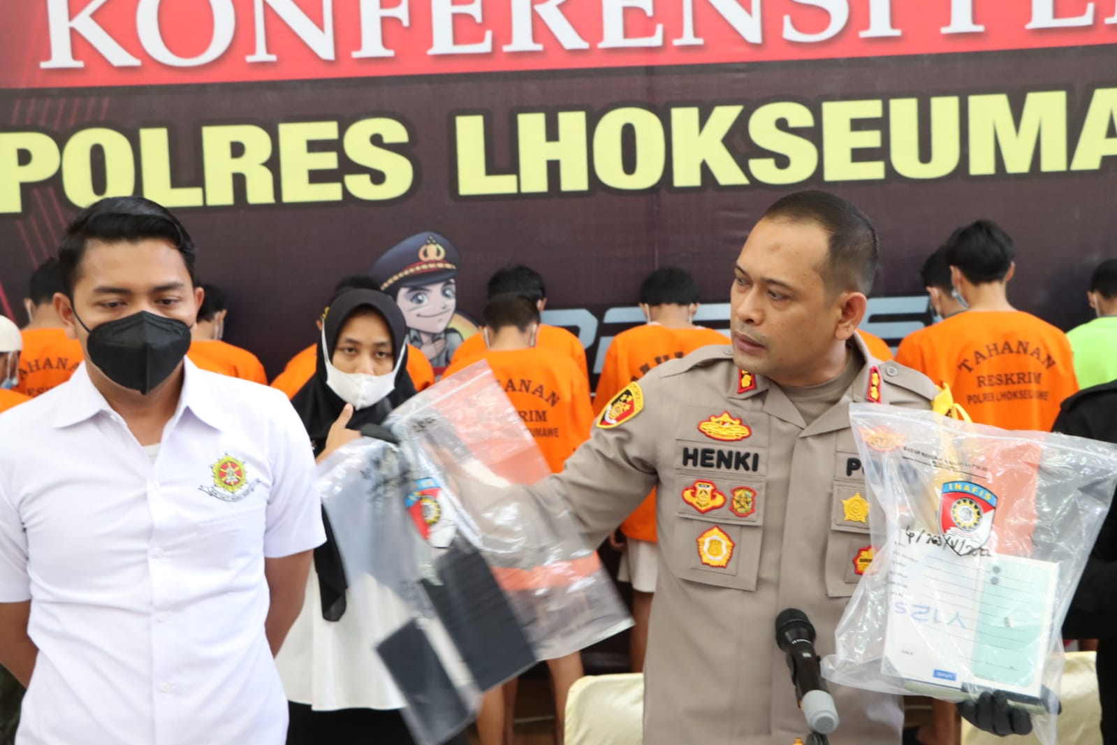 Polres Lhokseumawe Gelar Konferensi Pers Ungkap Kasus 3C