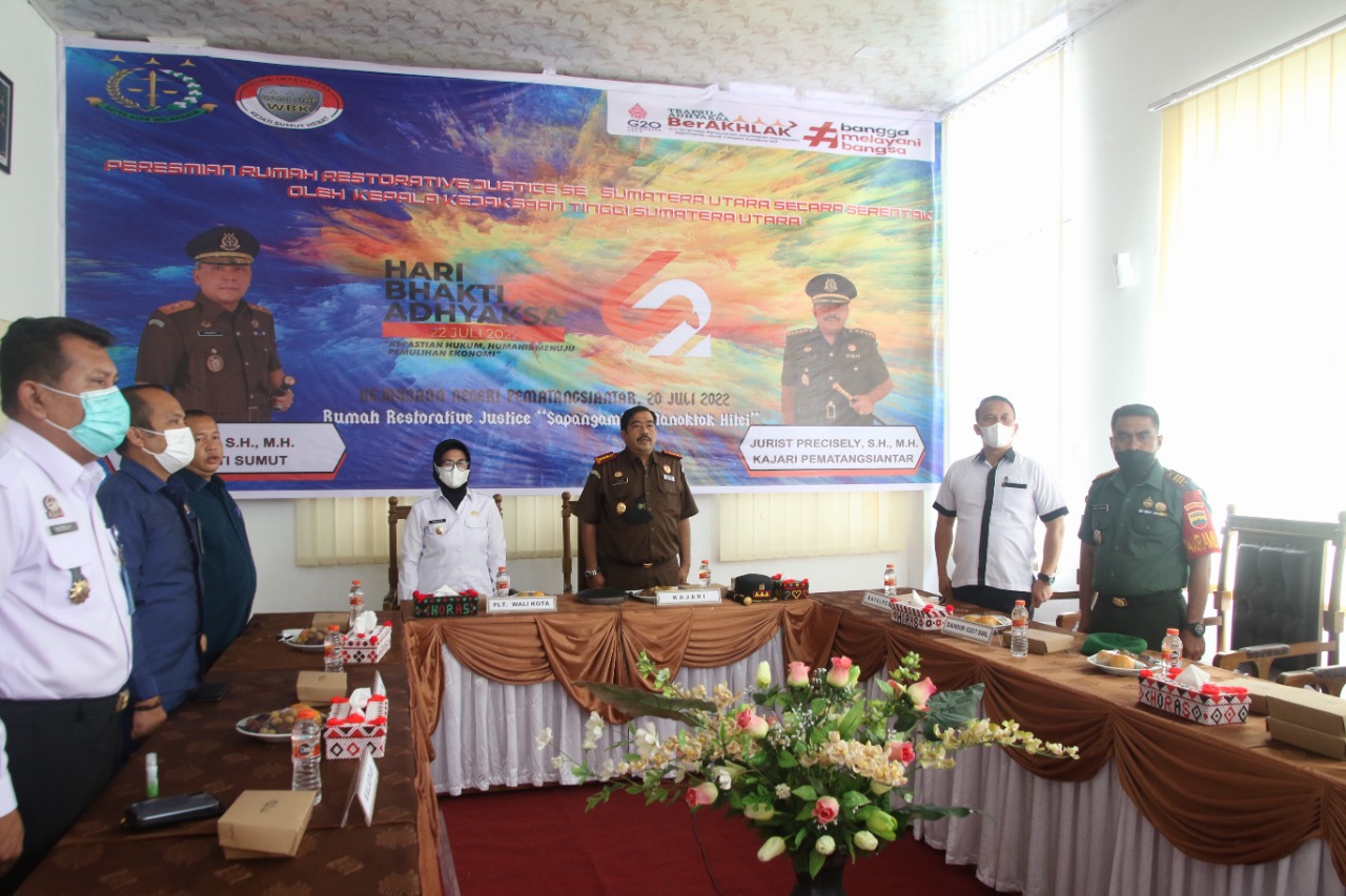 Plt Wali Kota Pematangsiantar Dukung Rumah Restorative Justice Sapangambei Manoktok Hitei