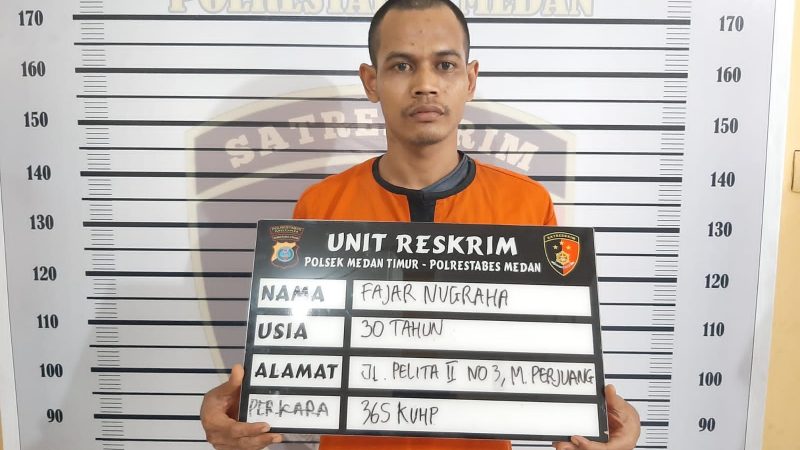 Pelaku Jambret Diringkus Polsek Medan Timur