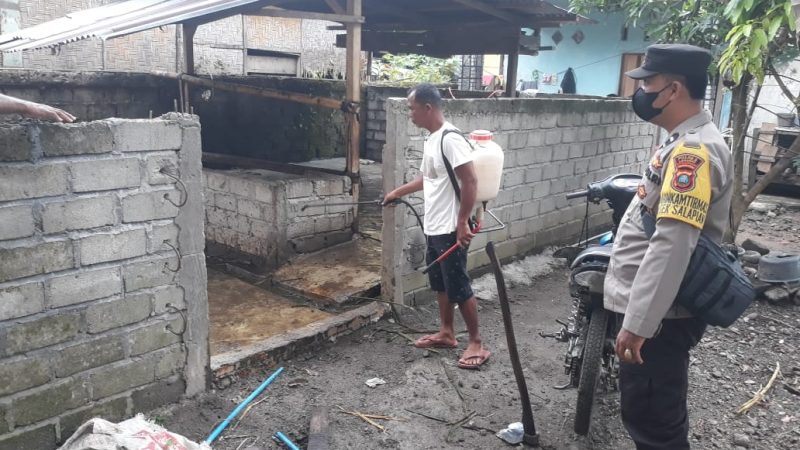 Polres Langkat Laksanakan Penyemprotan Desinfektan di 15 Kecamatan wilayah Kab. Langkat