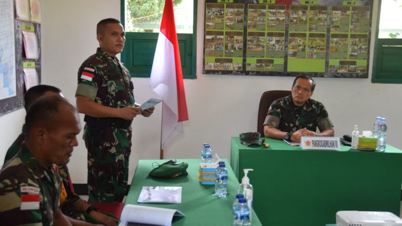 Letjen TNI I Nyoman Cantiasa, S.E., M. Tr (Han) Apresiasi Satgas Yonif 123/Rajawali di Medan Tugas