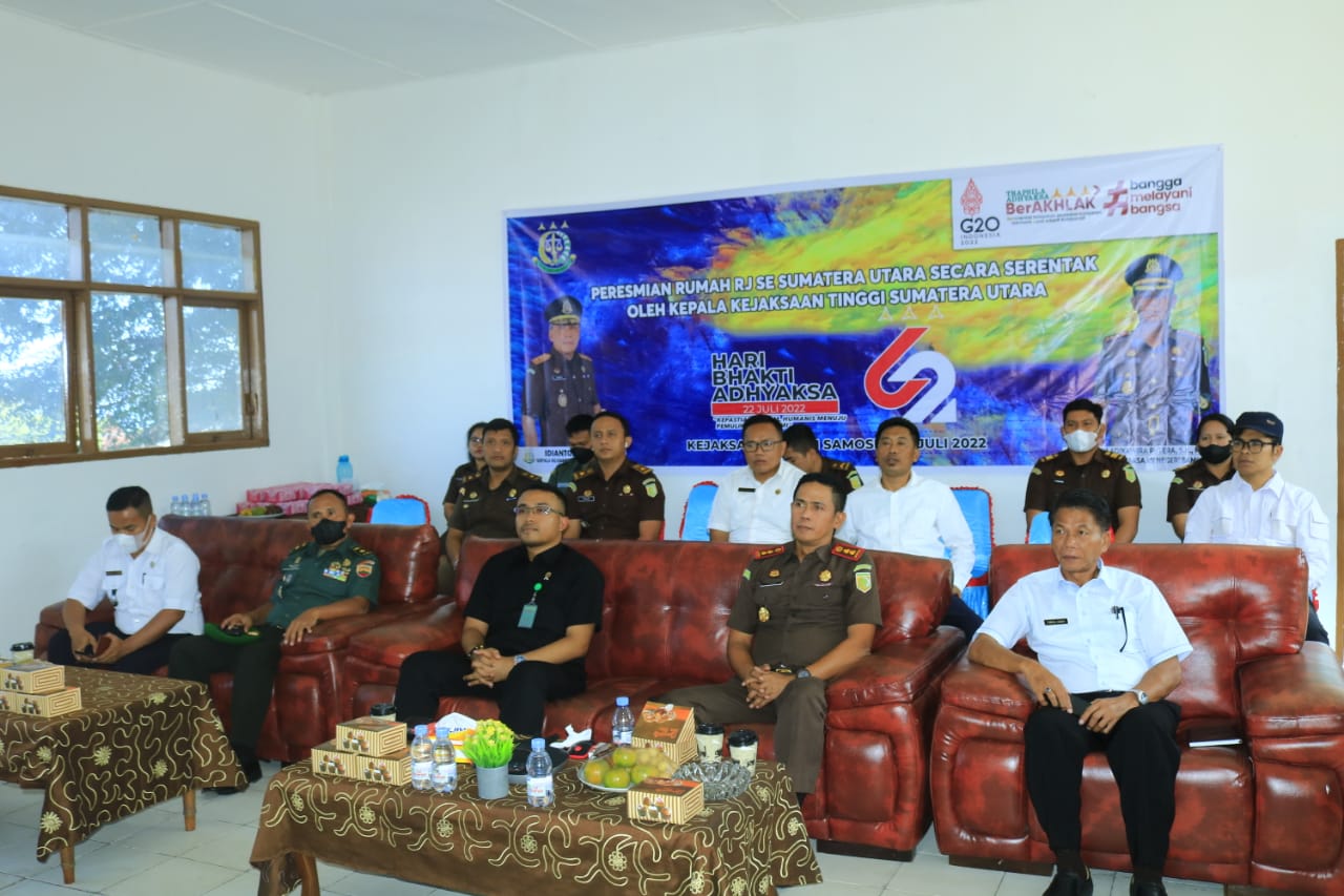 Bupati Samosir Hadiri Launching Rumah Restorative Justice Kejaksaan