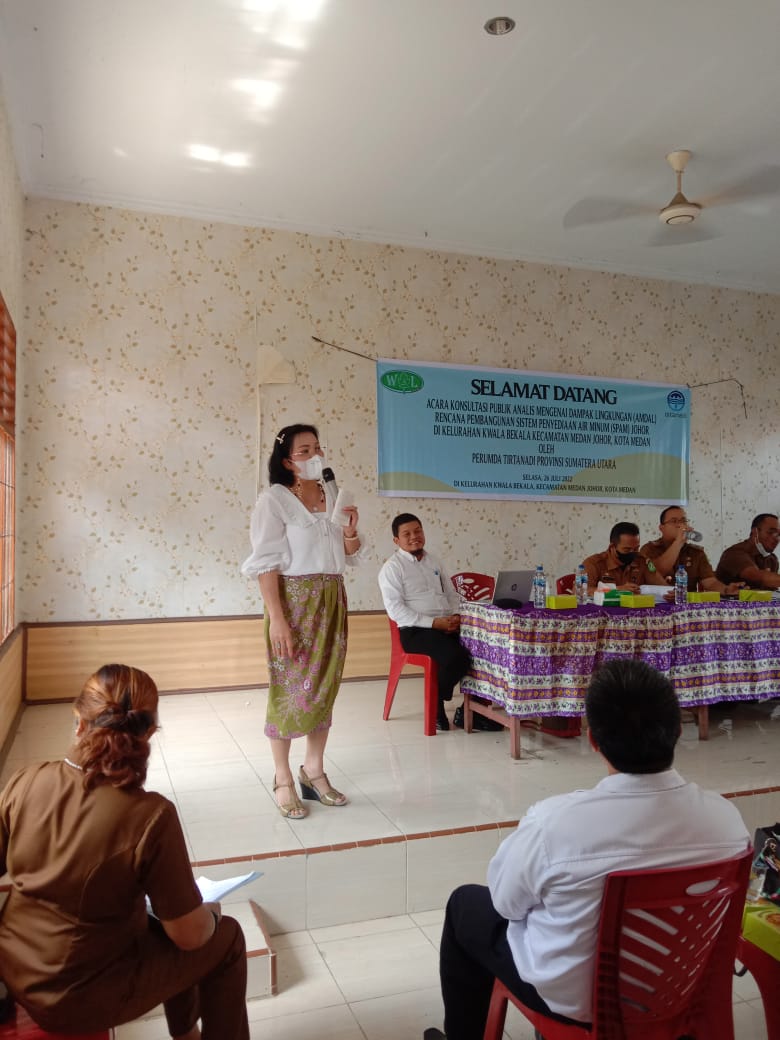 Perumda Tirtanadi Sosialisasi Pembangunan Instalasi Sistem Pengolahan Air Minum