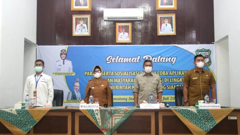 Pemko Pematang Siantar Sosialisasi dan Uji Coba Aplikasi SIKEMAS