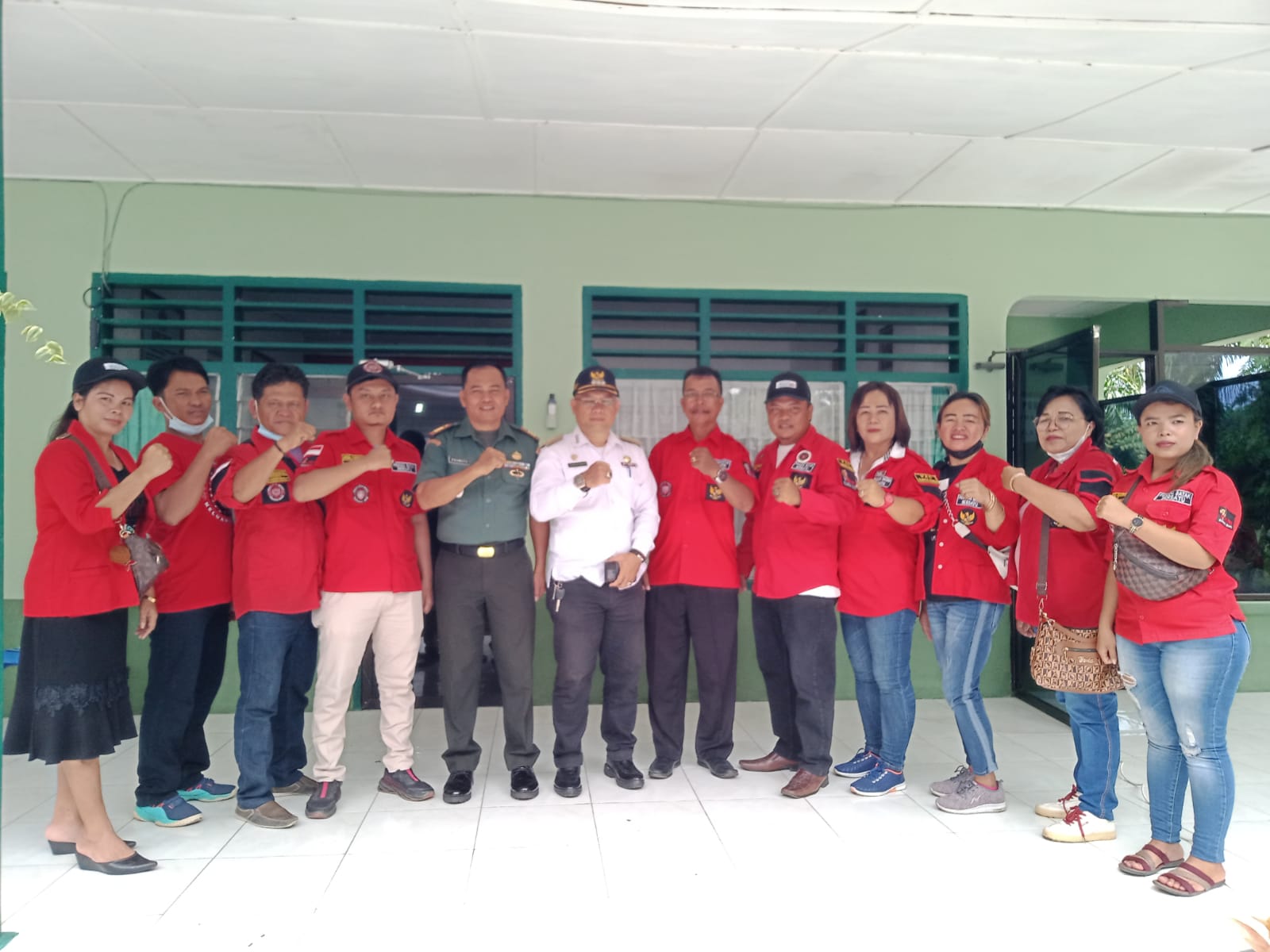 PAC Pemuda Batak Bersatu Kecamatan Siantar Martoba Audensi Dengan Koramil 01/SU