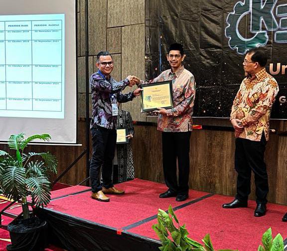 PT Pupuk Iskandar Muda Terima Penghargaan Zero Accident