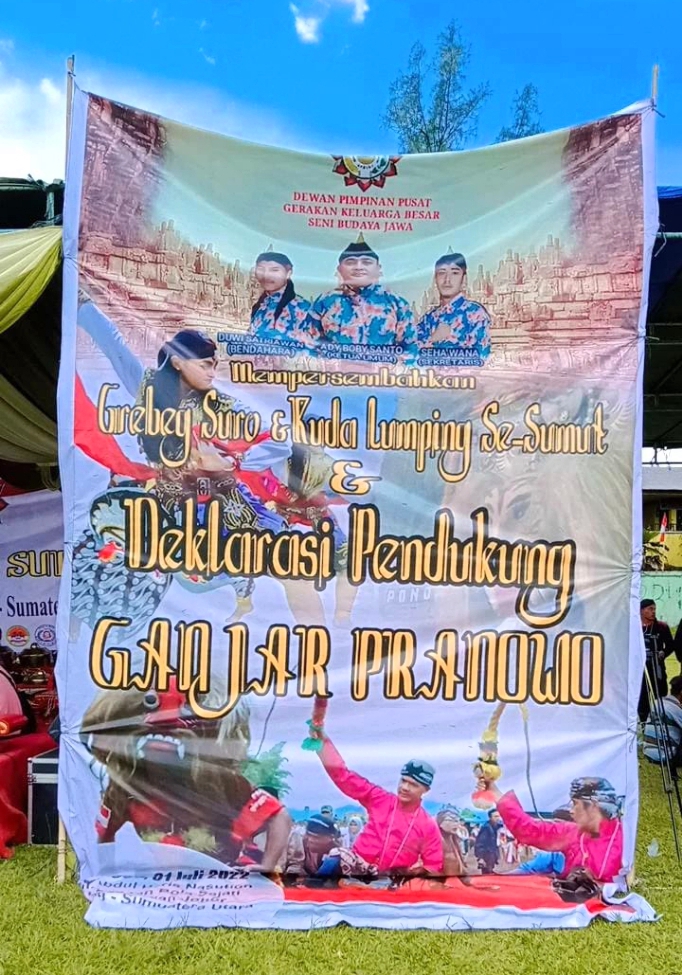 GREBEG SURO Reog Dan Kuda Lumping Se-SUMUT Deklarasi Dukung Ganjar