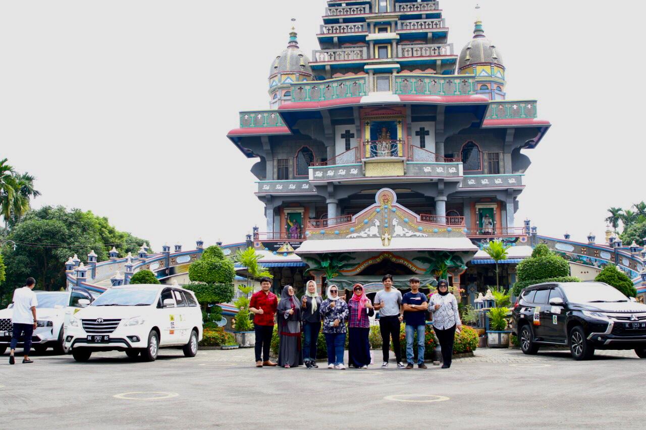 Peserta Medan Berkah Wisata Rally 2022 Nikmati Keunikan Arsitektur Graha Maria Annai Velangkanni di Medan Tuntungan