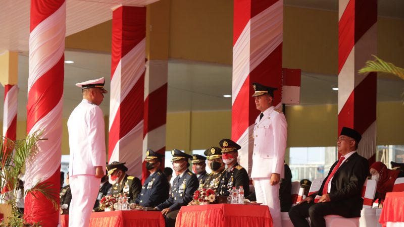 Wagub Sumut Musa Rajekshah Pimpin Upacara Penurunan Bendera HUT ke-77 RI