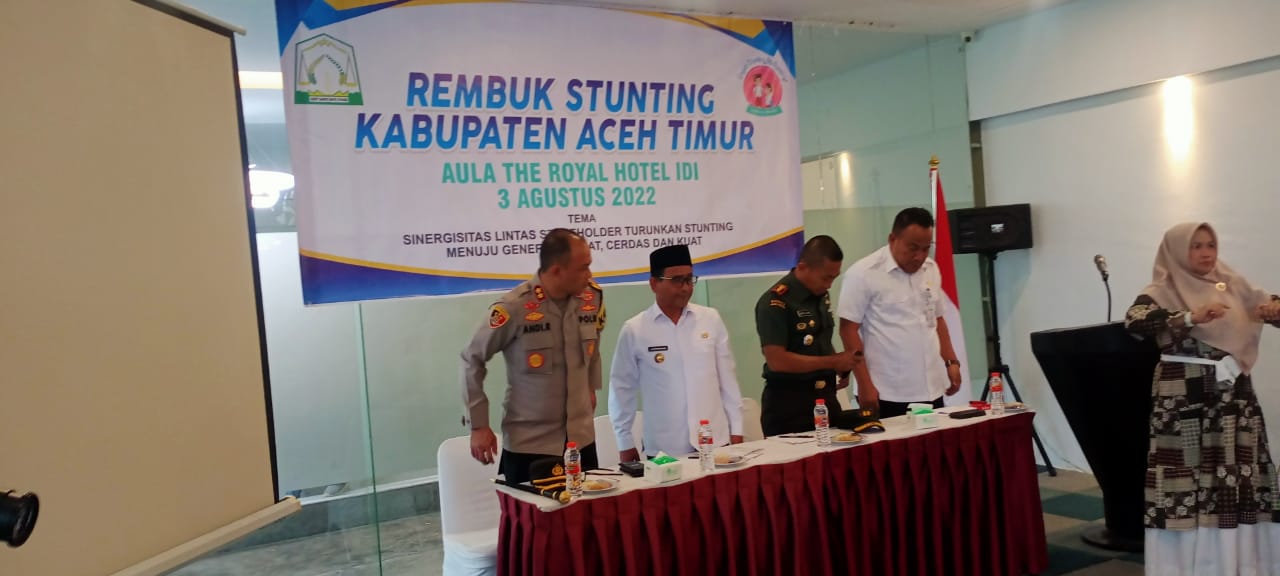 Bupati Aceh Timur Buka Kegiatan Rembuk Stunting