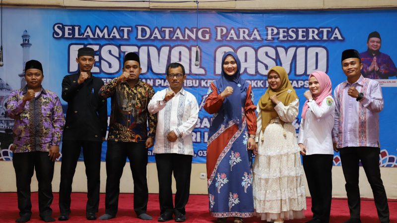 Kecamatan Angkola Barat Raih Juara Umum Festival Nasyid Se-Kabupaten Tapsel