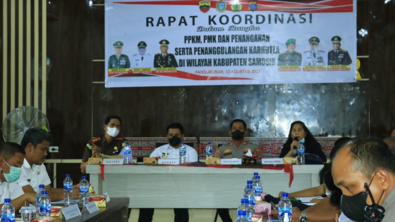 Ketua DPRD Samosir Apresiasi Rakor PPKM, PKM dan Karhutla