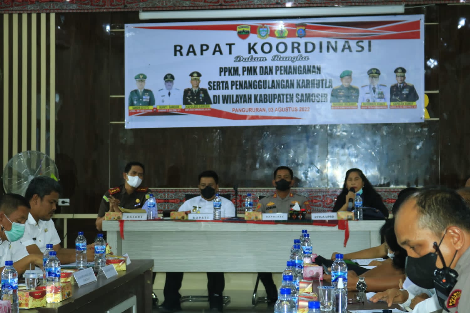 Ketua DPRD Samosir Apresiasi Rakor PPKM, PKM dan Karhutla
