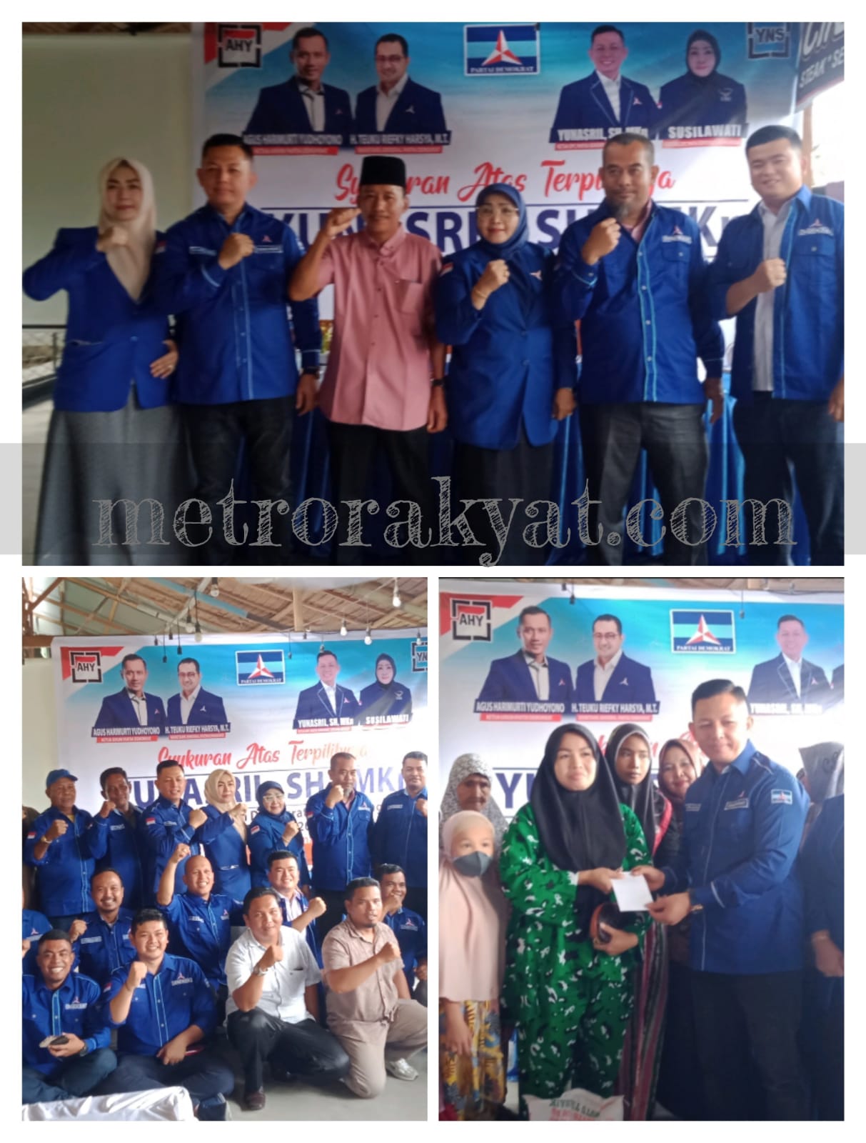 Gelar Syukuran, Yunasril : Dengan Satu Semangat dan Satu Tujuan Mari Kita Besarkan Partai Demokrat di Sergai