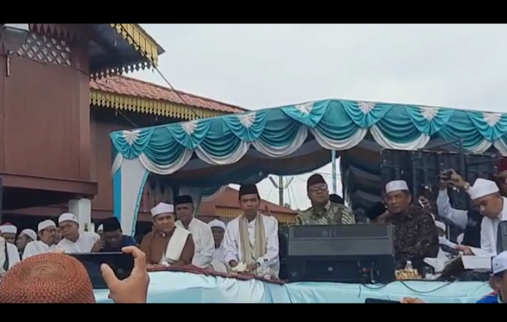 Kunjungan Ustad Prof. DR. Abdul Somat Lc , Polres Langkat Berikan Pengamanan