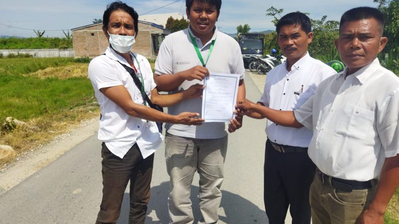 TPL Serah Terimakan Patching Jalan di Desa Patane IV, Kecamatan Porsea