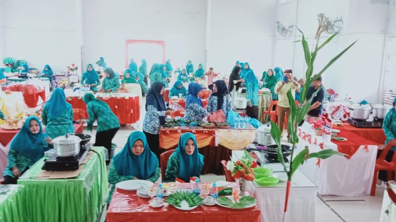 TP – PKK Seunagan Timur Nagan Raya Gelar Lomba Masak Krratif HUT RI Ke 77
