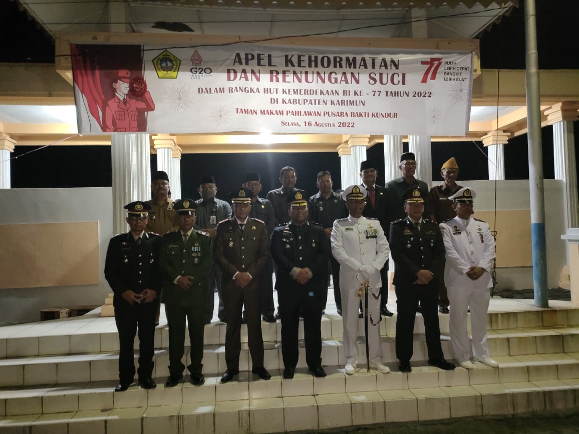 Polres Karimun Sektor Kundur, Adakan Monitoring Pengamanan Persiapan HUT RI dan Ziarah di TMP Kundur