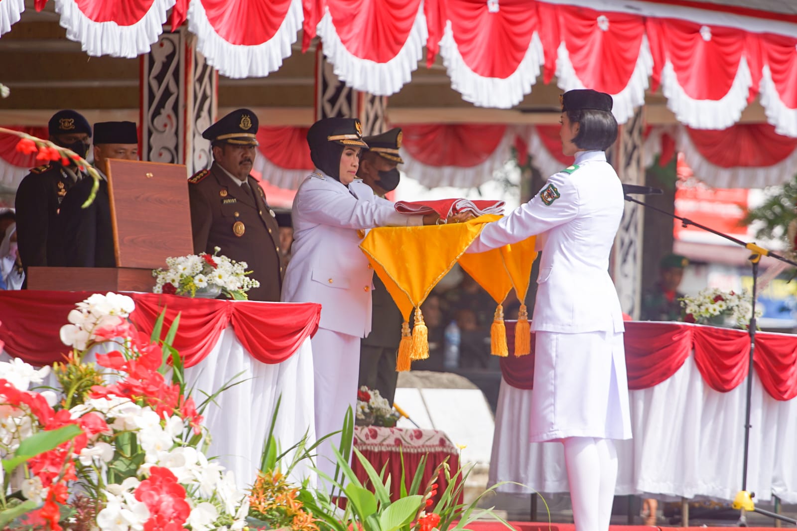 Plt Wali Kota Pematang Siantar Pimpin Upacara Peringatan Detik-detik Proklamasi Kemerdekaan RI ke-77