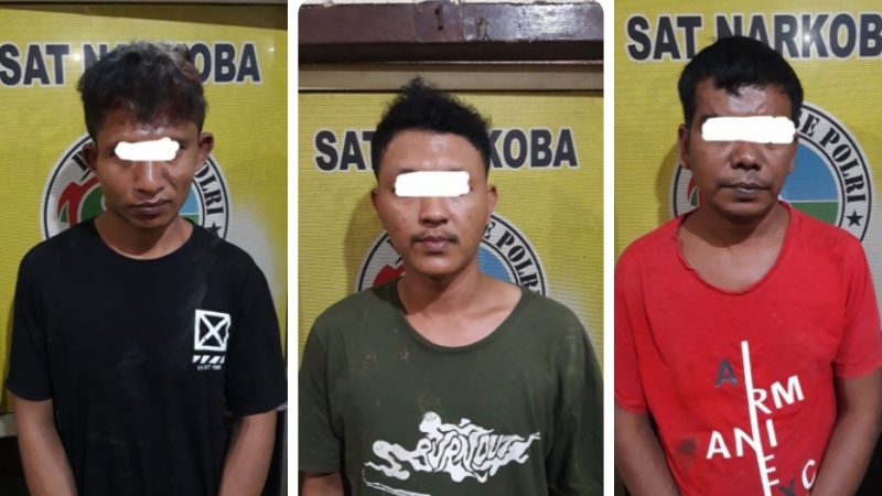 Sedang Akan transaksi Narkotika, 3(orang) Pria Ini Tak Dicokok Polisi