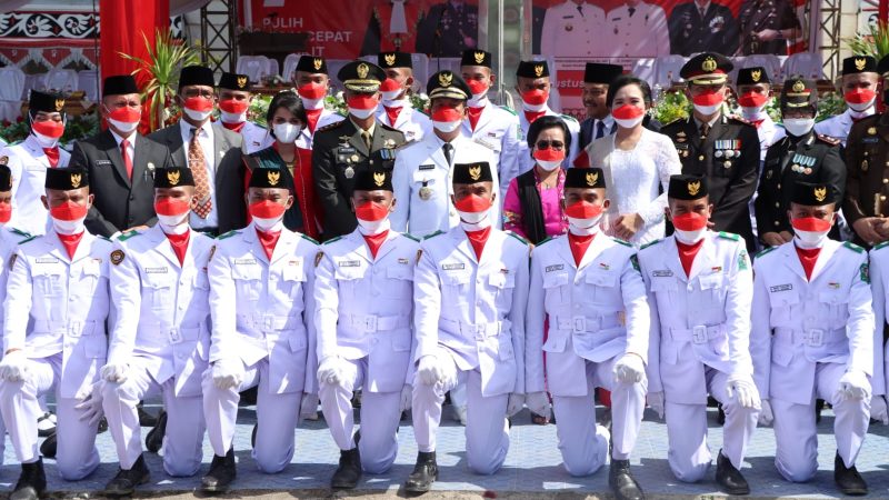 Kapolres Simalungun Ikuti Upacara Peringatan HUT Ke 77 Kemerdekaan RI Tahun 2022 Pemerintah Kabupaten Simalungun
