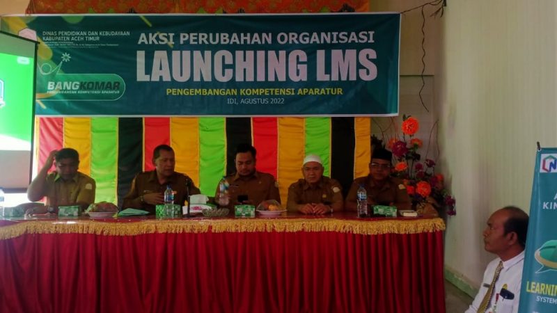 Dinas Pendidikan Aceh Timur Launching LMS Kompetensi Aparatur Bang Komar
