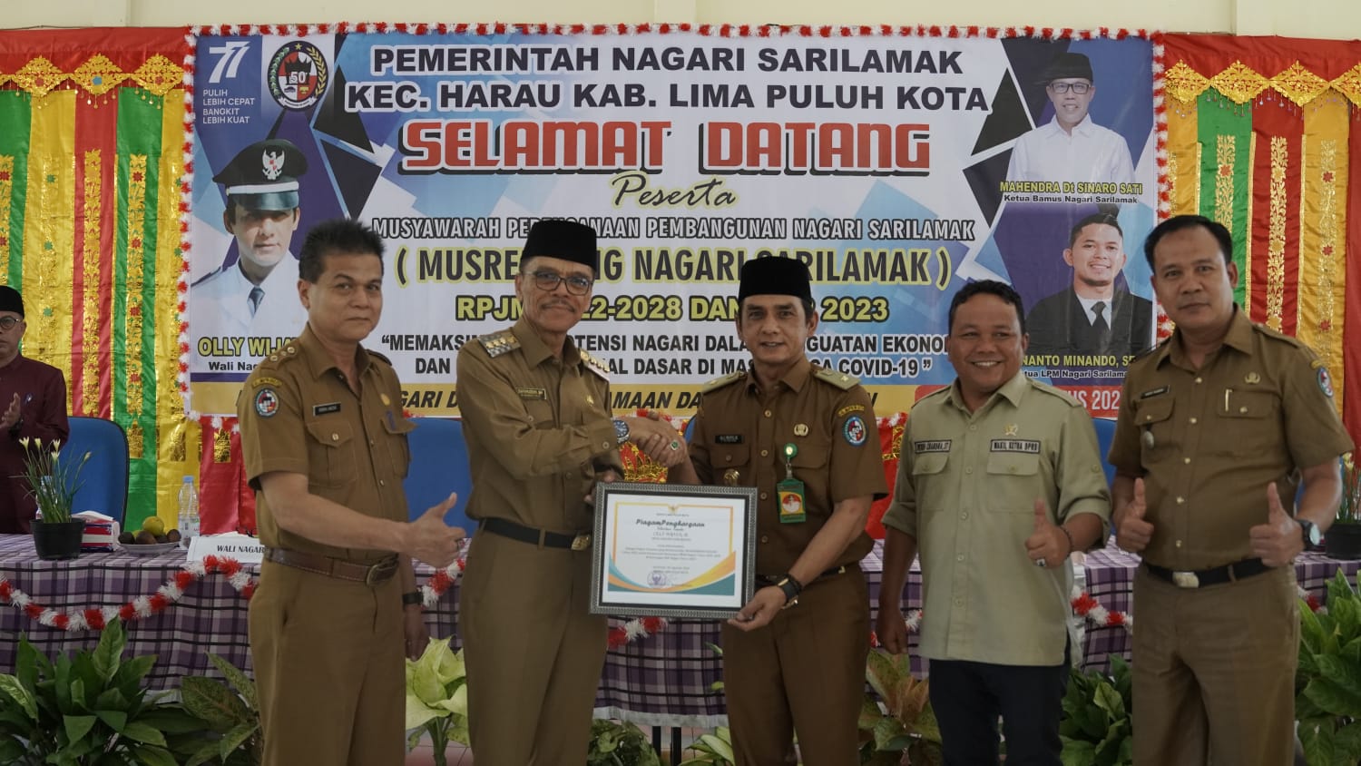 Wujudkan IKK Dengan Dukungan Penuh Masyarakat, Bupati Safaruddin Buka Musrenbang Nagari Sarilamak